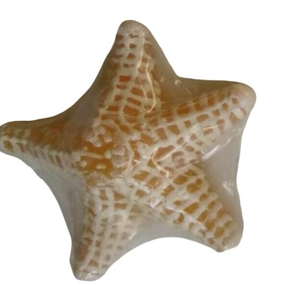 Starfish Shaped Floating Candle New Wrapped Wax Shell Tropical Pool Party lot 3 - Picture 5 of 6